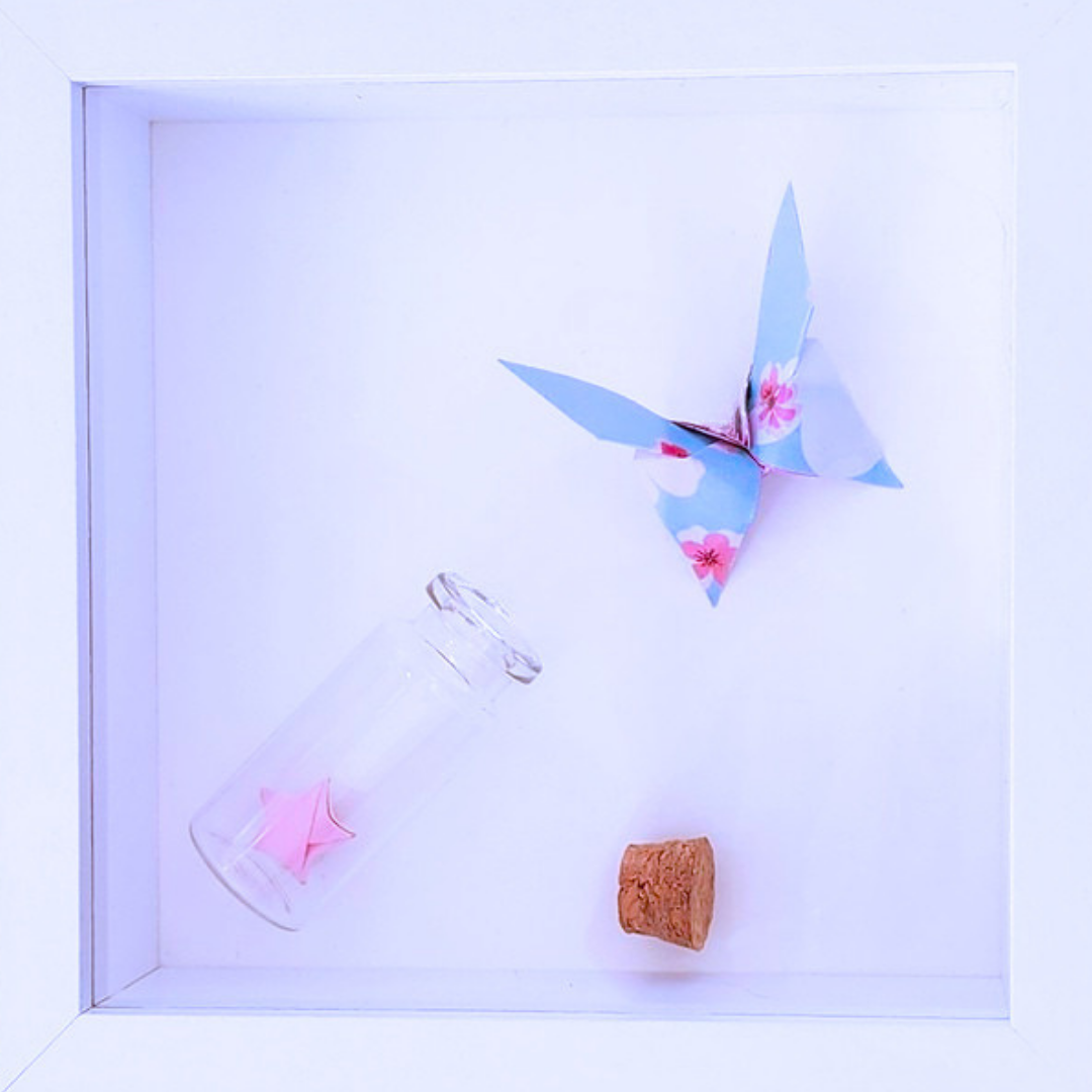 The Courage To Unfold Blue Shadowbox