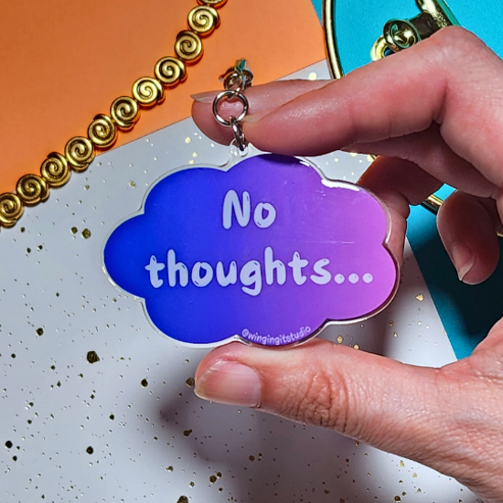 No Thoughts Bubble Charm