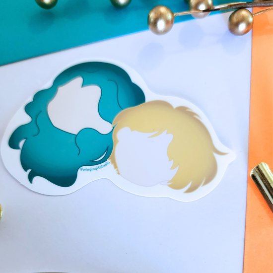Sailor Uranus and Neptune Sticker