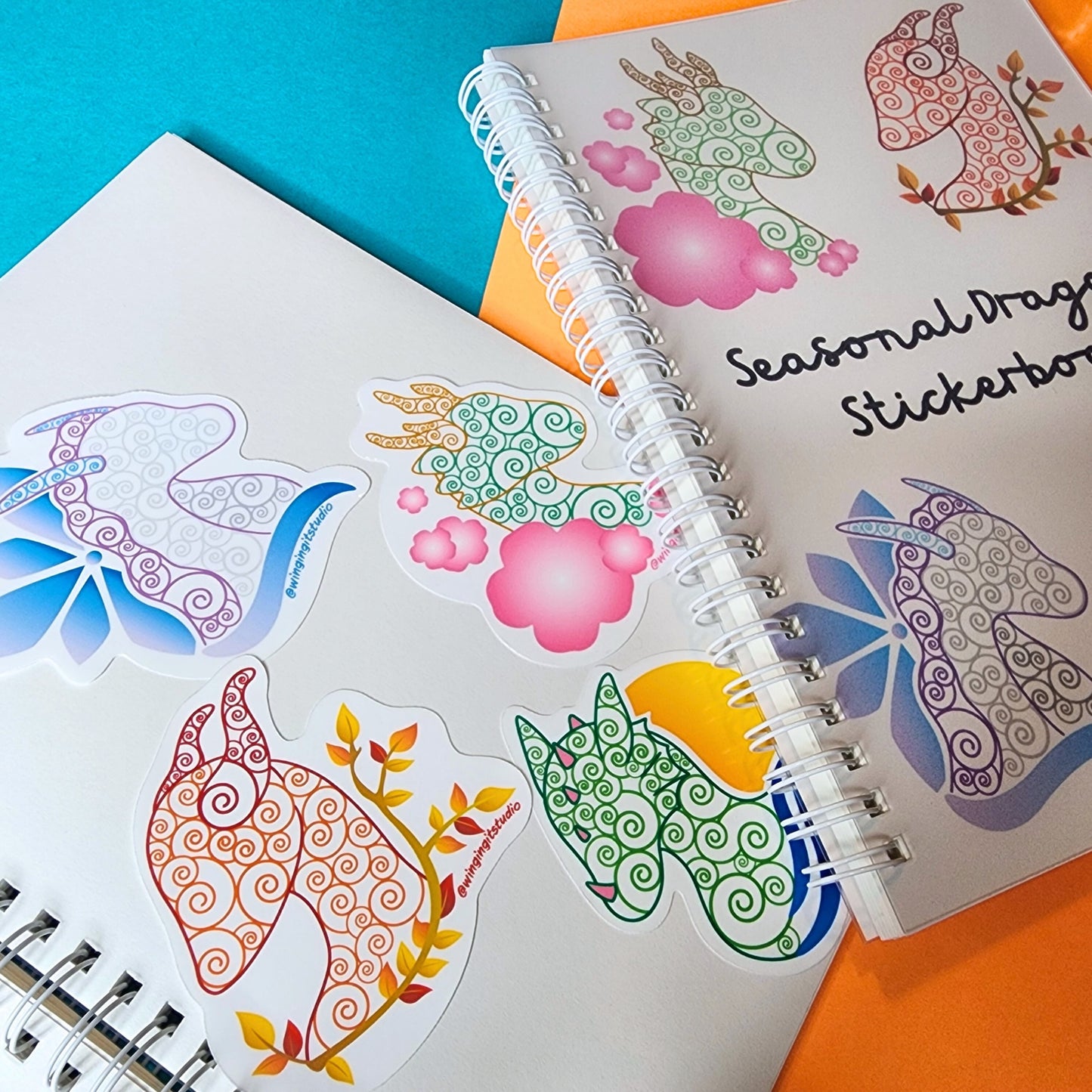 Seasonal Dragons Stickerbook