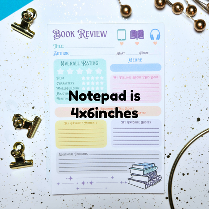 Book Review Notepad