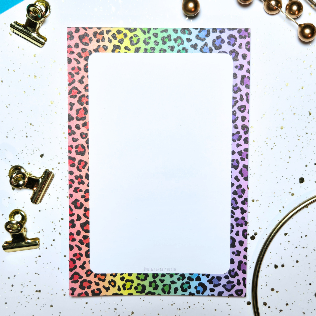 Rainbow Leopard Notepad