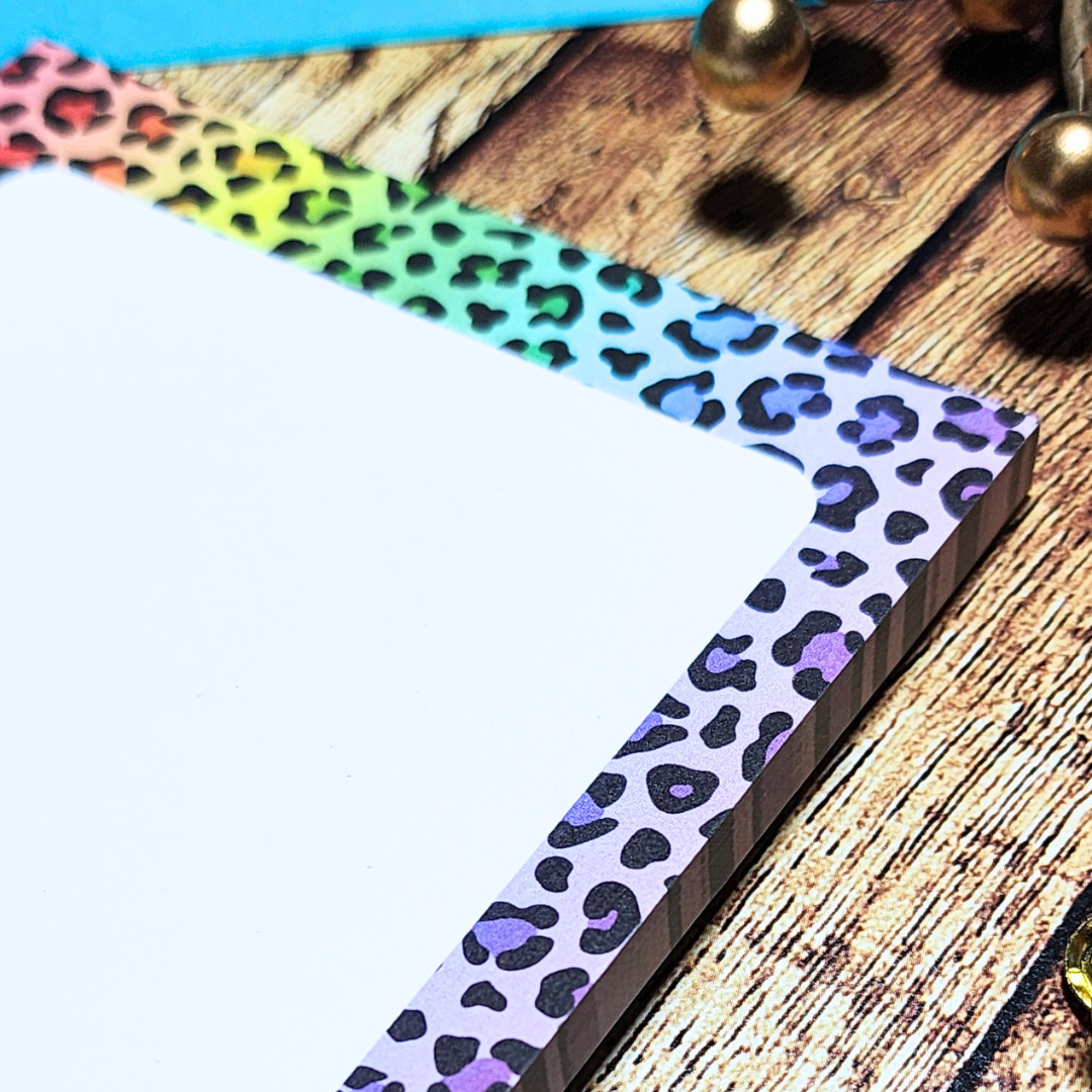 Rainbow Leopard Notepad
