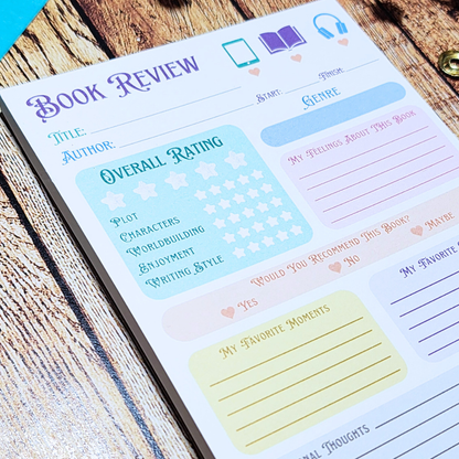 Book Review Notepad