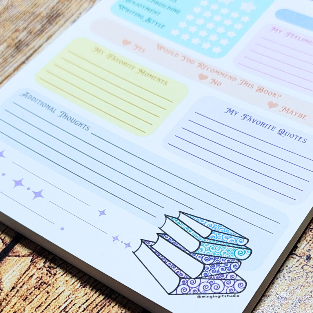 Book Review Notepad