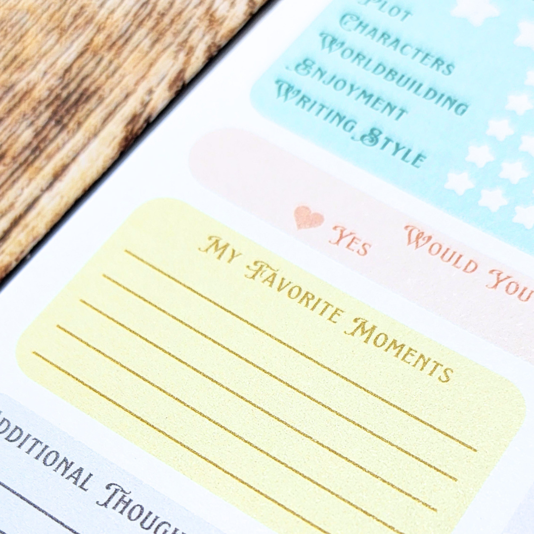 Book Review Notepad