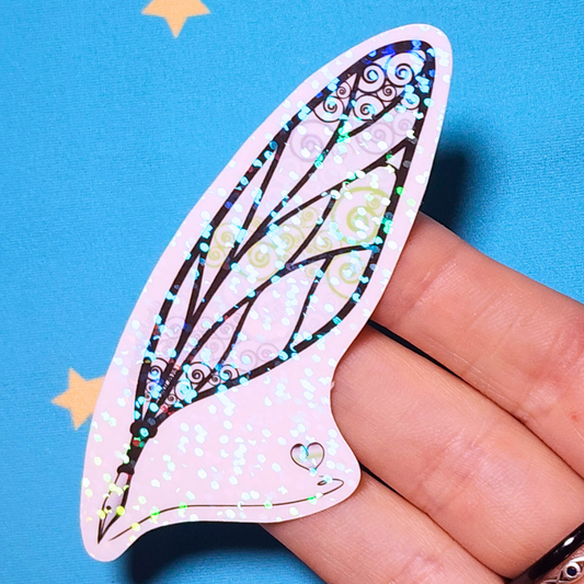 Winged Pen - Agender Flag Sticker