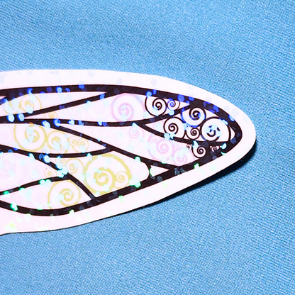 Winged Pen - Agender Flag Sticker