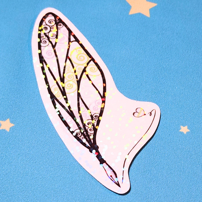 Winged Pen - Agender Flag Sticker