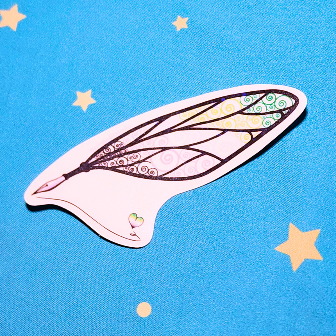 Winged Pen - Aromantic Flag Sticker