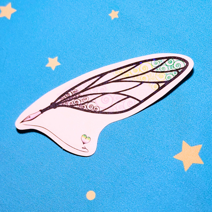 Winged Pen - Aromantic Flag Sticker