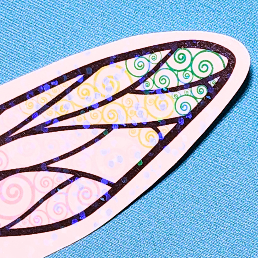 Winged Pen - Aromantic Flag Sticker