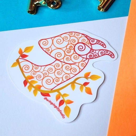 Autumn Dragon Sticker