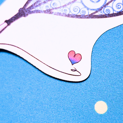Winged Pen - Bisexual Flag Sticker