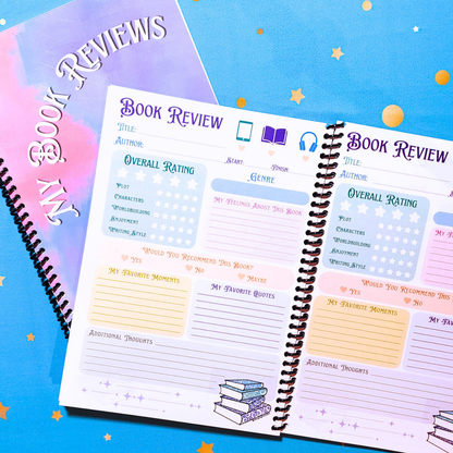 Book Review Pages Notebook