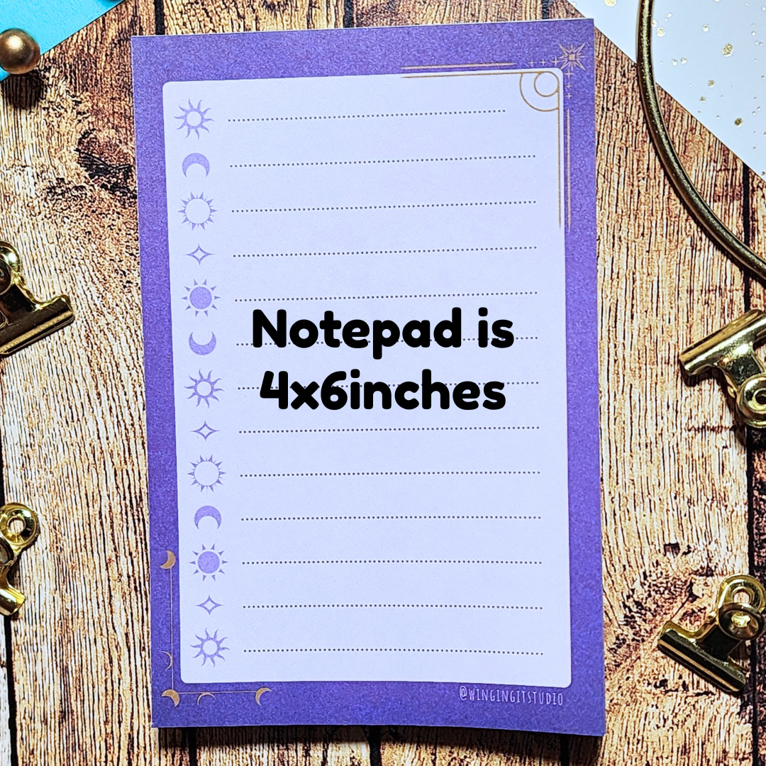 Celestial Moon Notepad