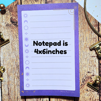 Celestial Moon Notepad