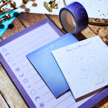 Celestial Moon Stationery Set