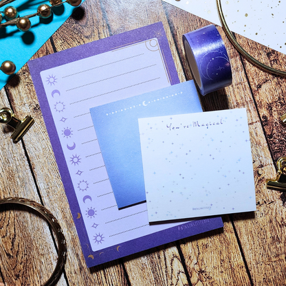Celestial Moon Stationery Set