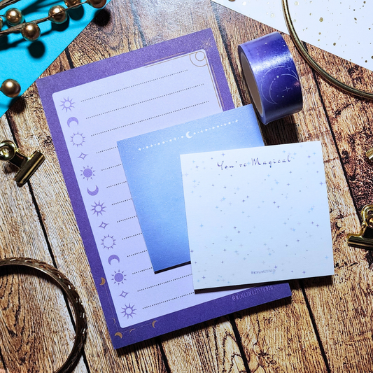 Celestial Moon Stationery Set