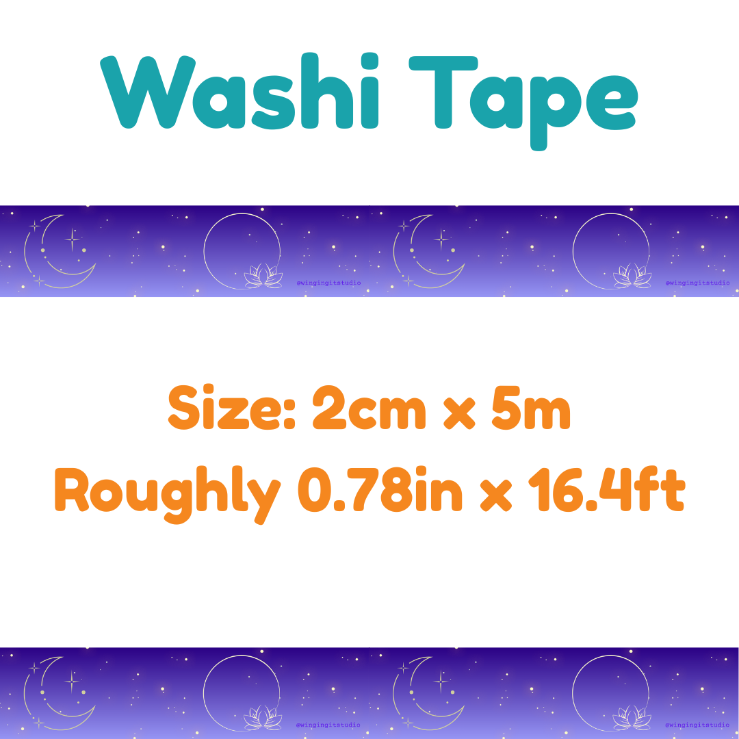 Celestial Moon Washi Tape