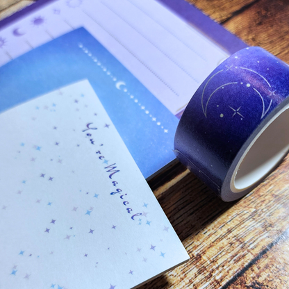 Celestial Moon Stationery Set