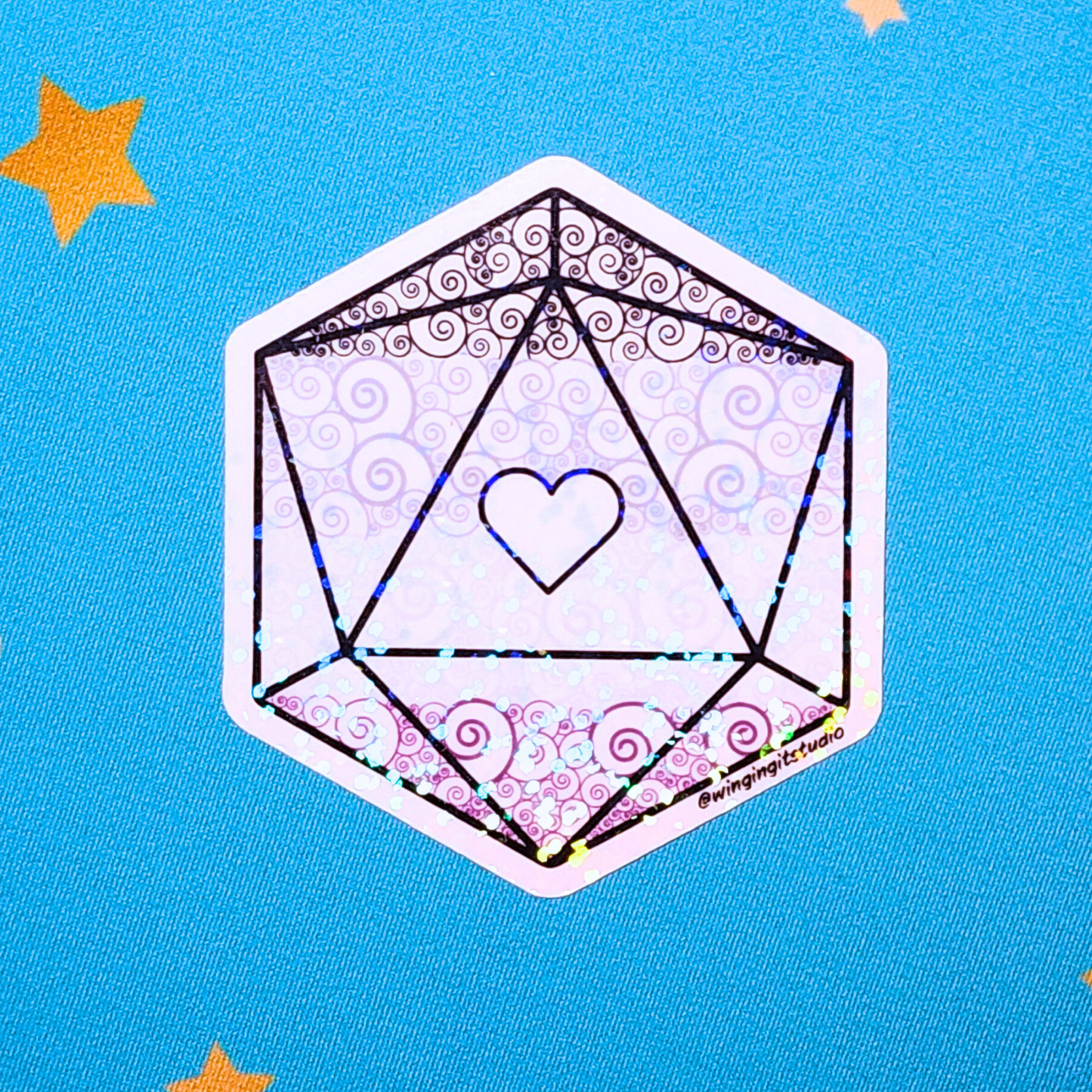 D20 - Asexual Flag Sticker