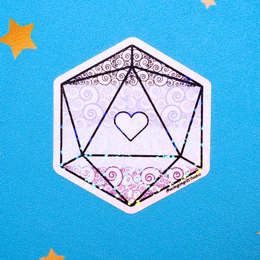 D20 - Asexual Flag Sticker