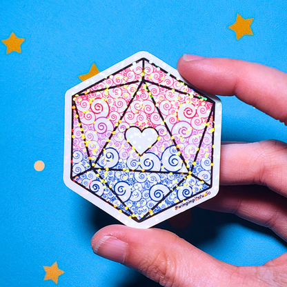D20 - Bisexual Flag Sticker