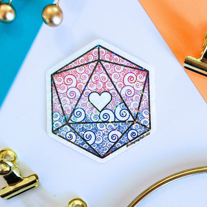 D20 - Bisexual Flag Sticker