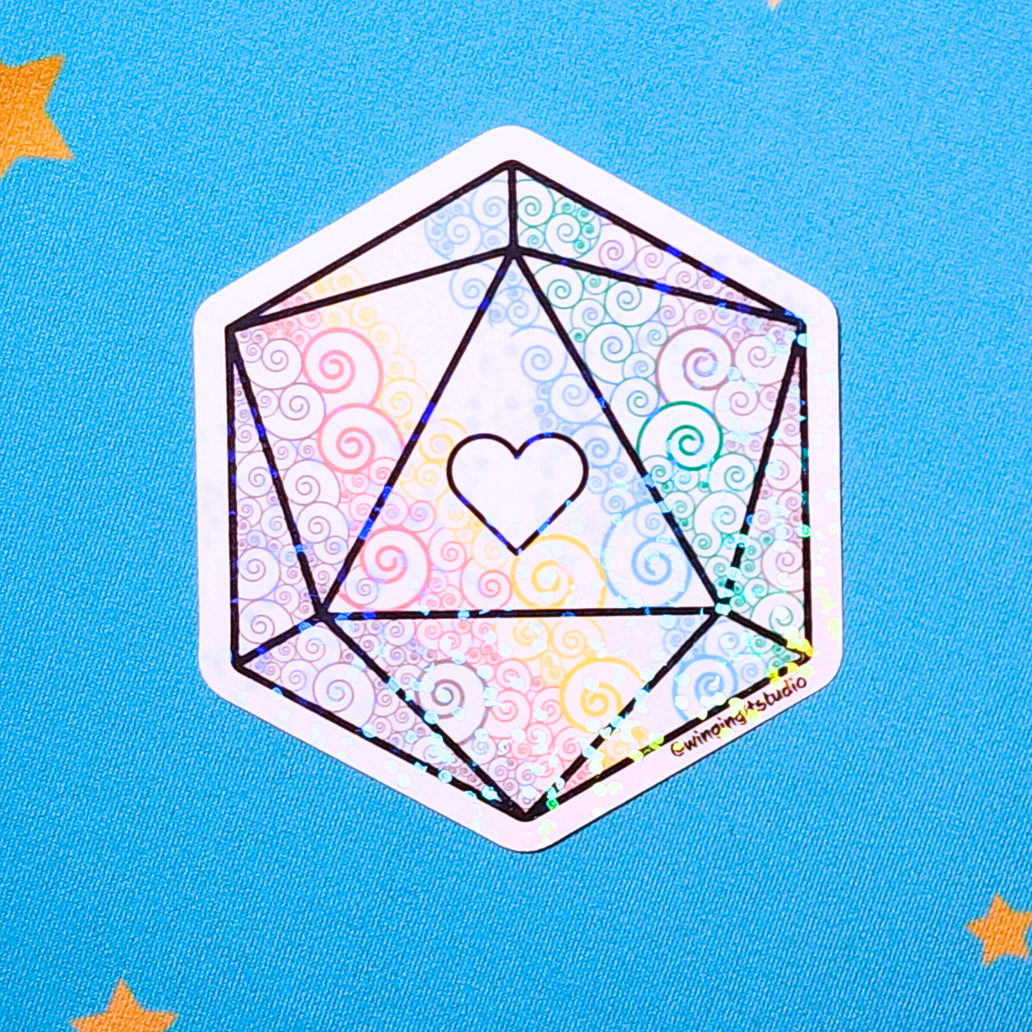 D20 - Disability Flag Sticker