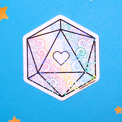 D20 - Disability Flag Sticker