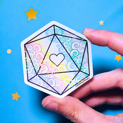 D20 - Disability Flag Sticker
