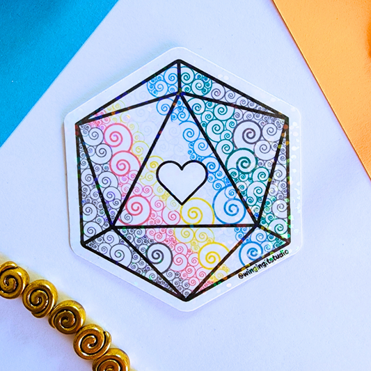 D20 - Disability Flag Sticker