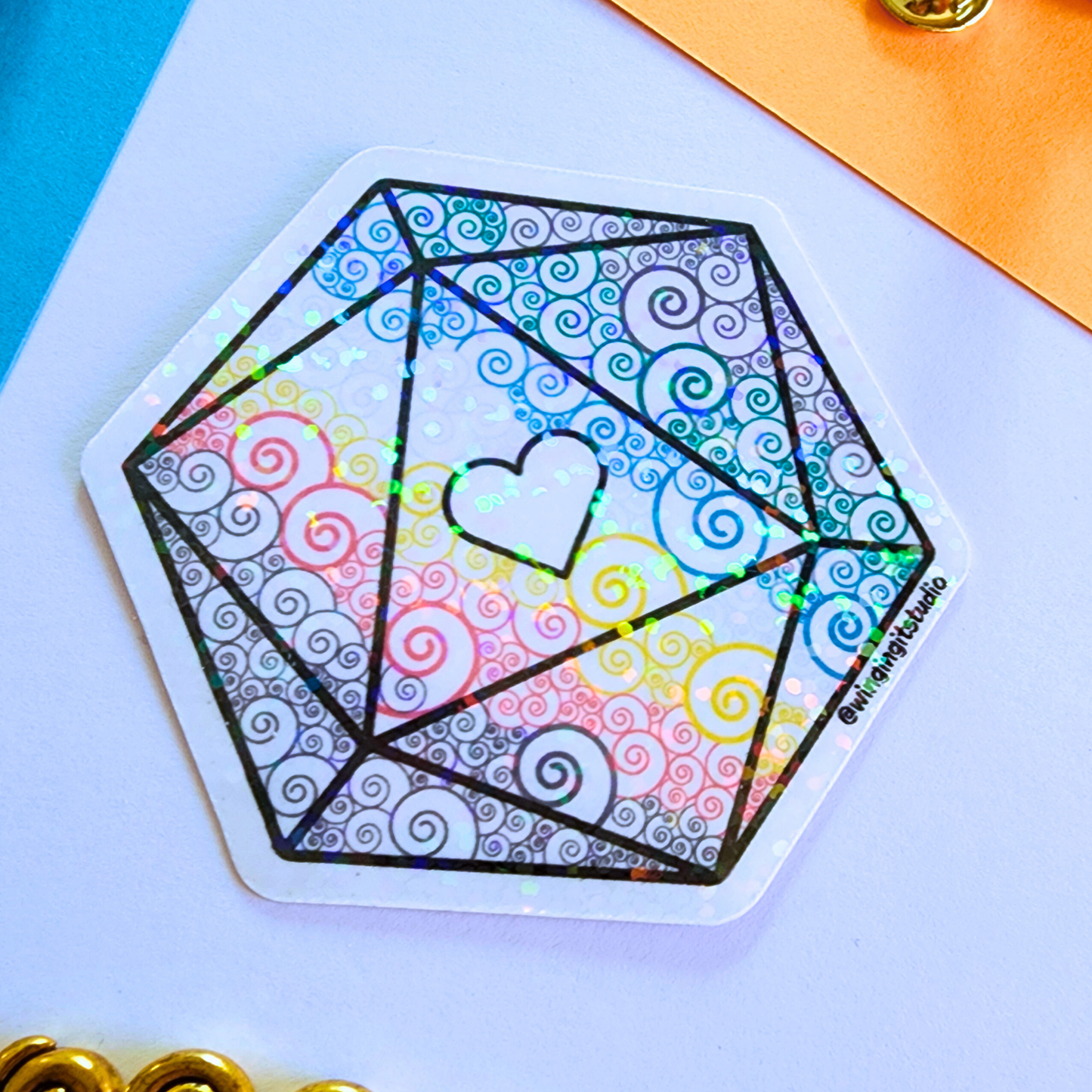 D20 - Disability Flag Sticker