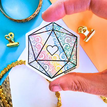 D20 - Disability Flag Sticker