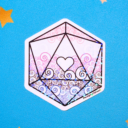 D20 - Genderfluid Flag Sticker