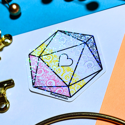 D20 - Alternate Asexual Flag Sticker (2026)