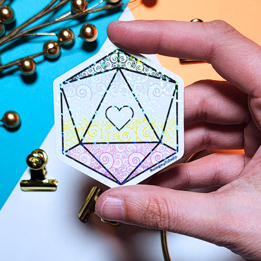 D20 - Alternate Asexual Flag Sticker (2026)