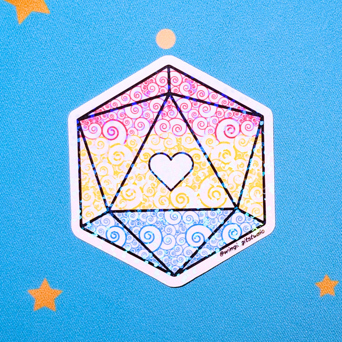 D20 - Pansexual Flag Sticker