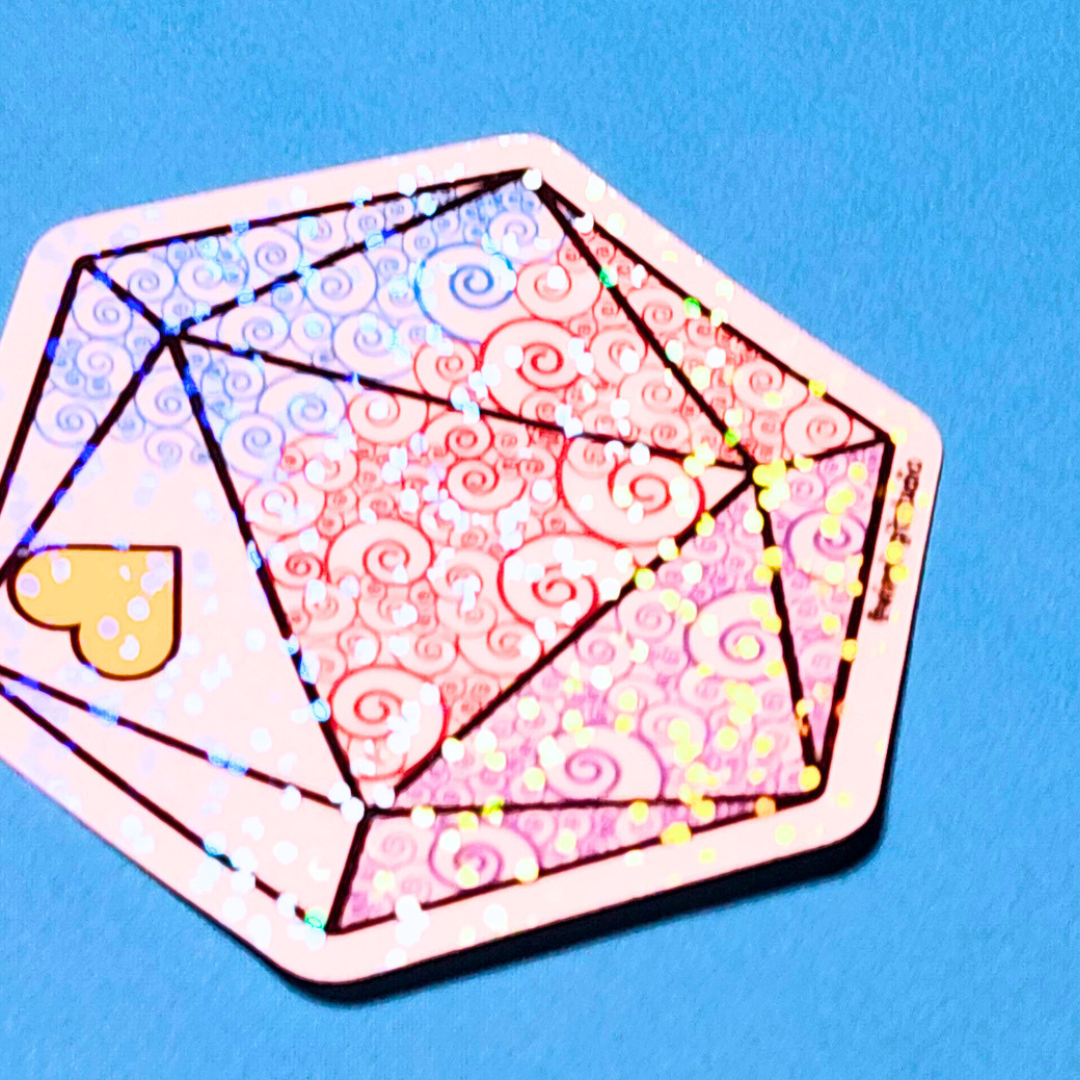 D20 - Polyamory Flag Sticker