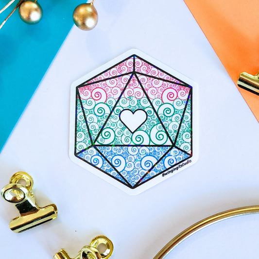D20 - Polysexual Flag Sticker