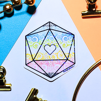 D20 - Queer Flag Sticker