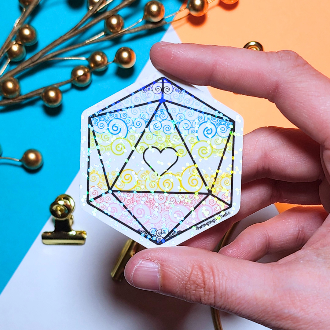 D20 - Queer Flag Sticker