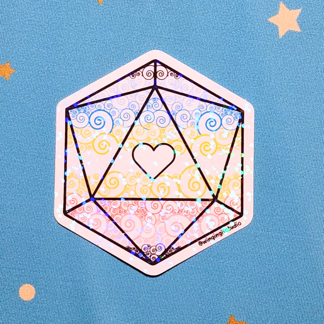 D20 - Queer Flag Sticker