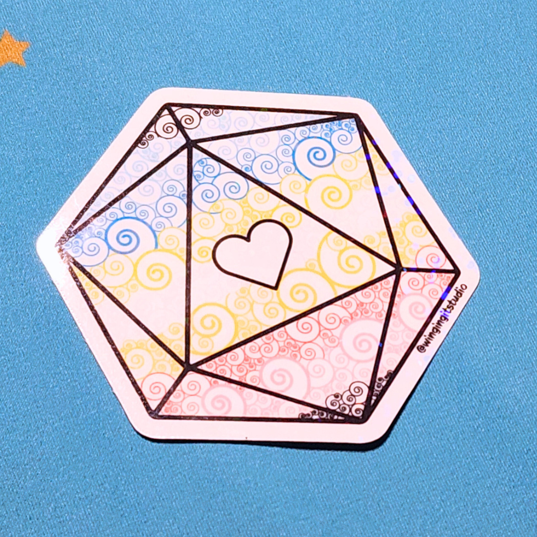 D20 - Queer Flag Sticker