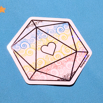 D20 - Queer Flag Sticker