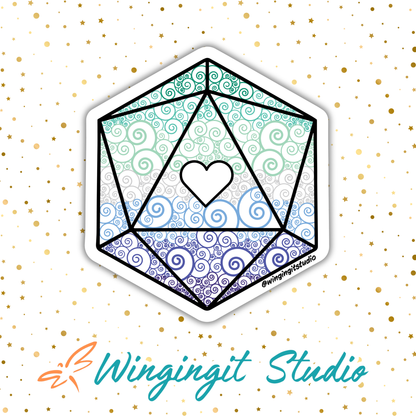 D20 - MLM (Gay) Flag Sticker