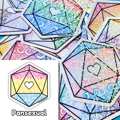 D20 - Pansexual Flag Sticker