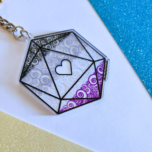 D20 - Pride Flag Charm (6 Designs)